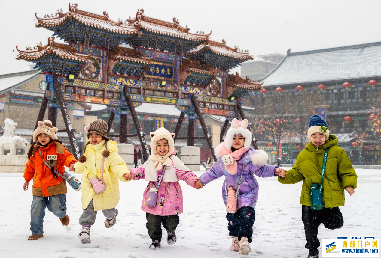 雪落青城 美景如画